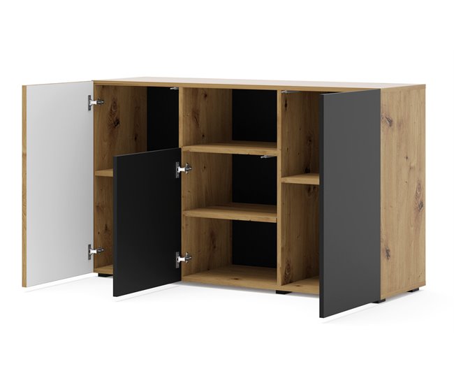 APARADOR AURIS 135 Negro/ Madera