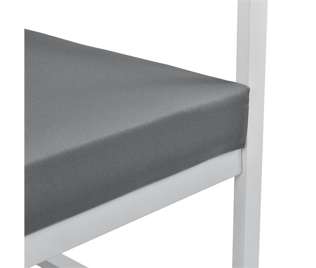 [casa.pro] 2 x sillón silla de jardín set de 2 muebles de jardín Blanco