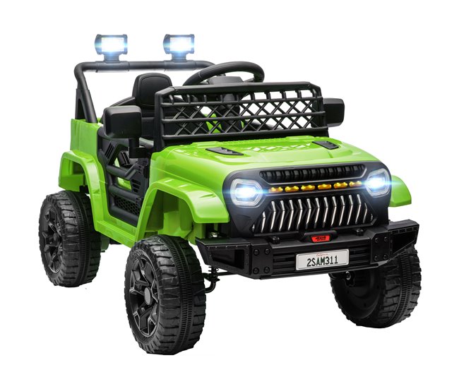 Carro Eléctrico Infantil Plástico, Metal AIYAPLAY Verde