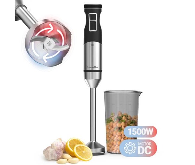Batidora de Mano  1500W | UNIVERSALBLUE Negro/ Inox