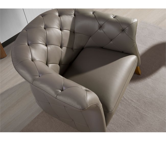 ANGEL CERDÁ Sillón piel Gris