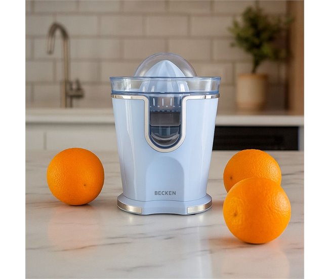 Eprimidor eléctrico Becken BCJ W con tapa protectora  ml Azul