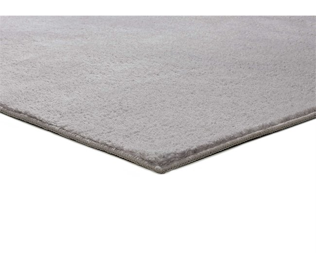 Alfombra lisa lavable CORALINE - ATTICGO 160x220 Plateado
