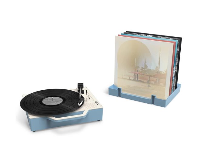 Tocadiscos Vintage con un Toque Moderno Victrola Re-Spin Azul