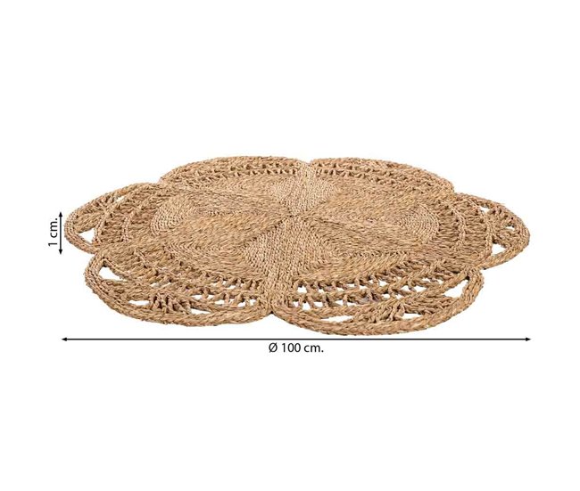 Alfombra de fibra natural Marron