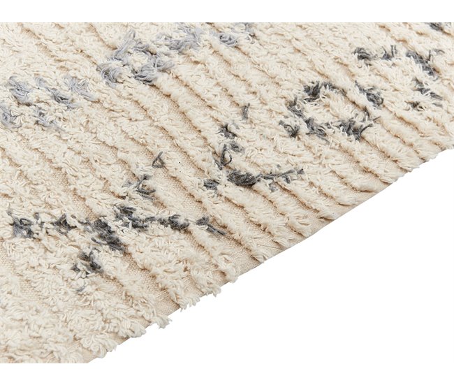 Beliani Alfombra de pelo corto DISPUR 140x200 Beige