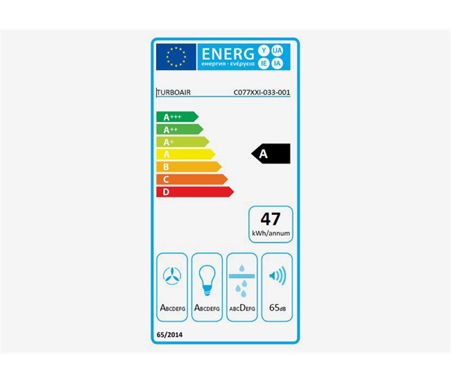 Campana decorativa Inclinada TURBOAIR KELIA A/60 Blanco