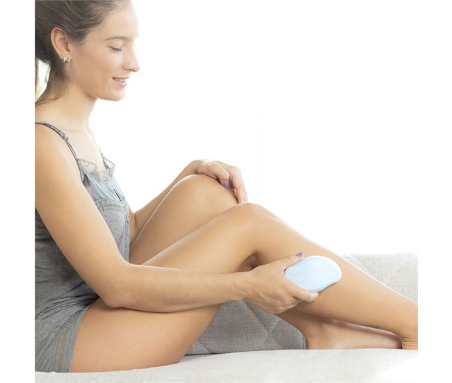 Depiladora Exfoliante por Fricción con Nanocristales Blanco