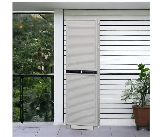 Armario exterior en PVC Gris