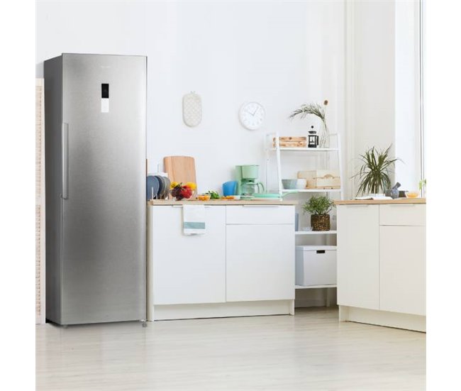Congelador vertical Universal Blue Viedma No Frost F L Inox