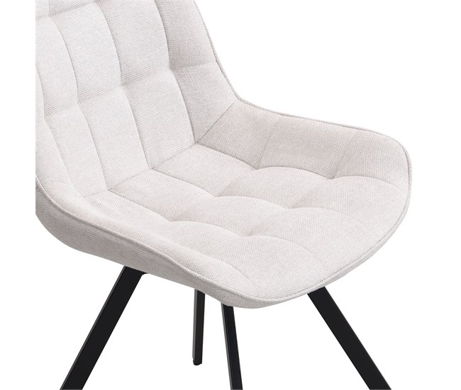 Pack de 4 sillas giratórias ALISON  Beige