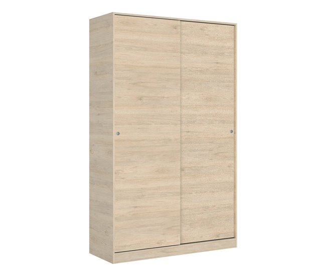 Armario 2 puertas efecto madera 120 Blanco