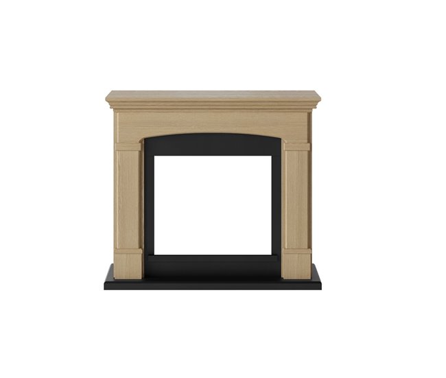 Chimenea con quemador electrico de 1500w Mpc Camino Siena Marron Claro