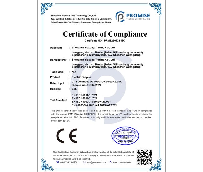 Bicicleta Eléctrica URLIFE E26 - Neumáticos 26 Frenos de Disco Blanco