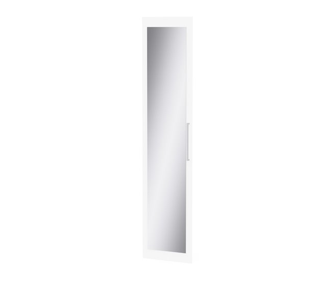 Puerta con espejo DRESSING II 218x50x1,8cm Blanco