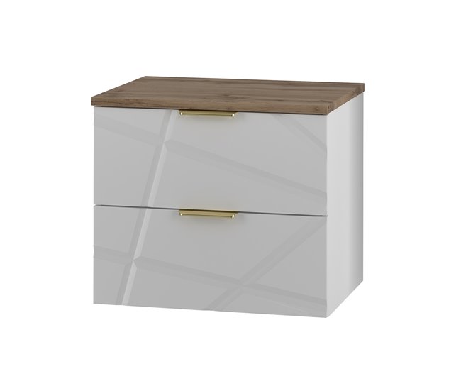 Mueble bajo lavabo encimera Aurora 60 Blanco