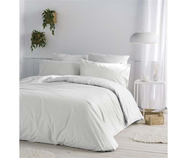 Funda nórdica de algodón CASUAL Blanco