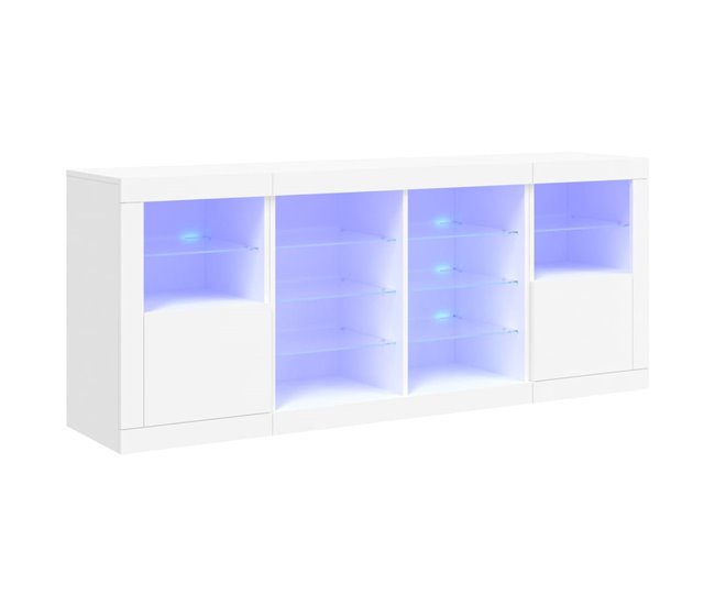 Aparador con luces LED 163 Blanco