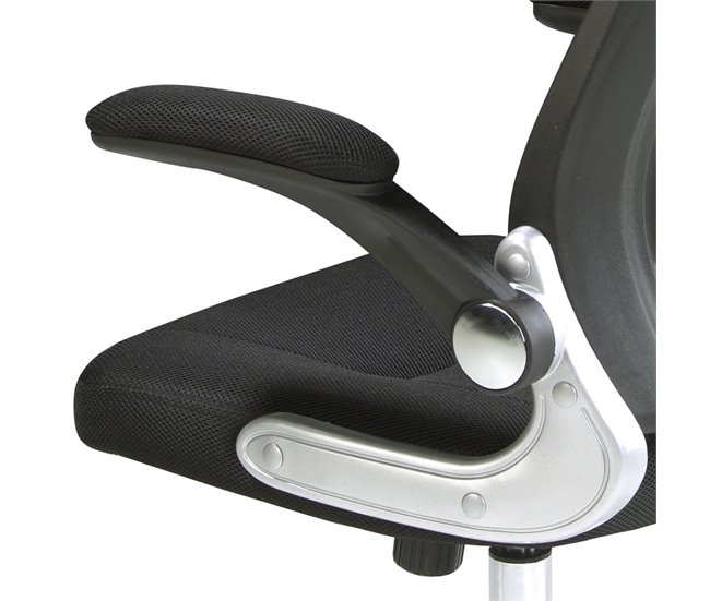 ANGEL CERDA Silla oficina giratoria tela negra Aluminio