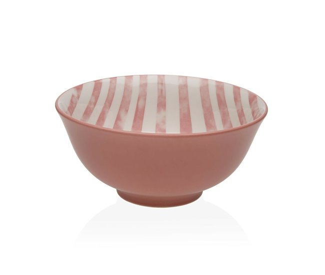 Conforama Cuenco Versa Rosa Cerámica Porcelana 15 5 x 7 x 15 5 cm