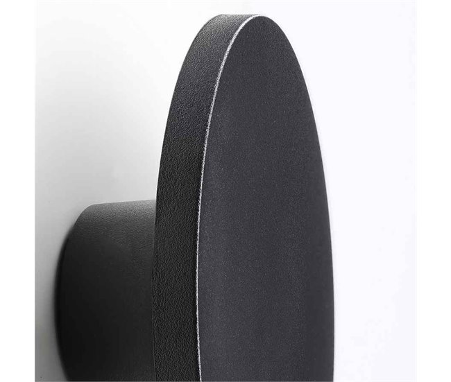 Aplique De Exterior Policarbonato Serie Yika Negro