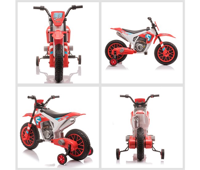 Moto Eléctrica para Niños PP, Metal HOMCOM Azul