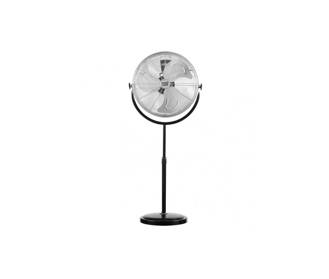 Ventilador De Pie Metal Serie Trascias Negro