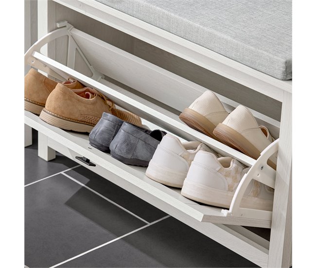 Banco Zapatero Con 1 Puertas SoBuy Blanco
