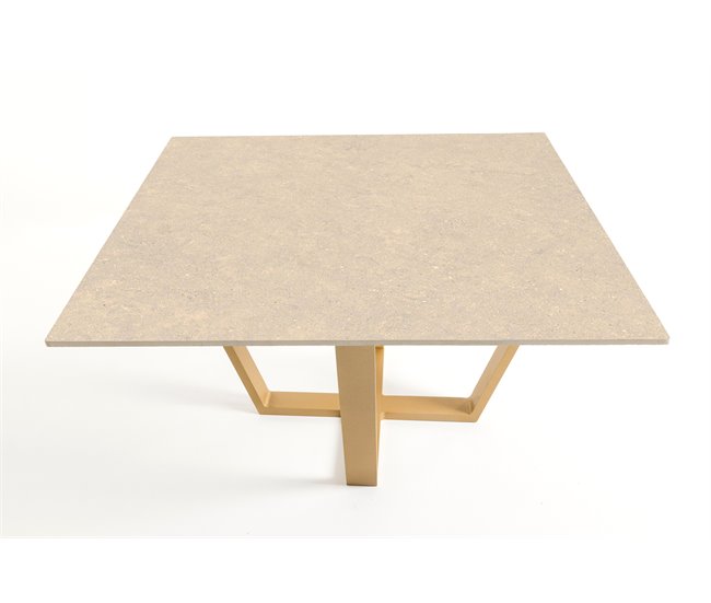 Mesa de centro efecto piedra EXCALIBUR Beige