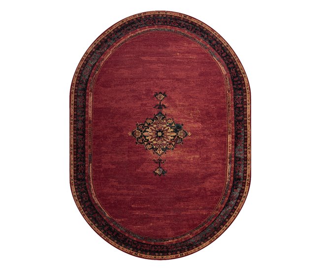 Alfombra de lana POLONIA oval SAMARKAND 200x300 Rojo