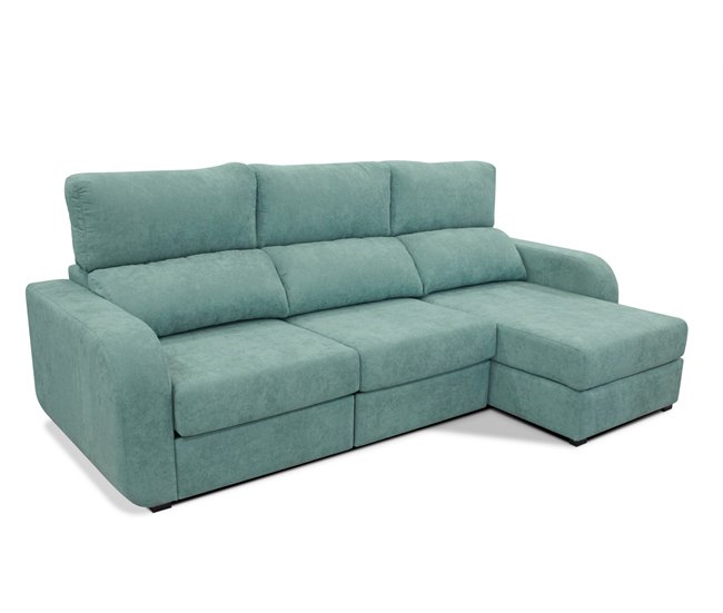 Chaise longue convertible en cama tela APRIL Verde