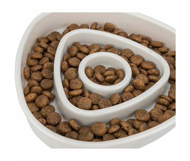 Comedero para Perro Slow Feeding Gris