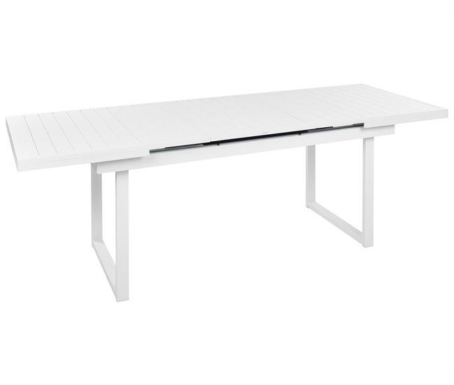 Beliani Conjunto de comedor VALCANETTO/BUSSETO Blanco/ Gris