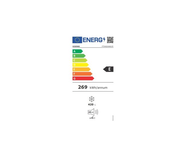 Congelador Horizontal Hisense FT546D4AWLYE 420L Blanco