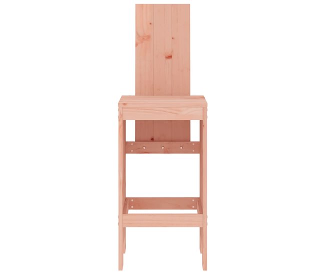2 Taburetes altos de madera Blanco