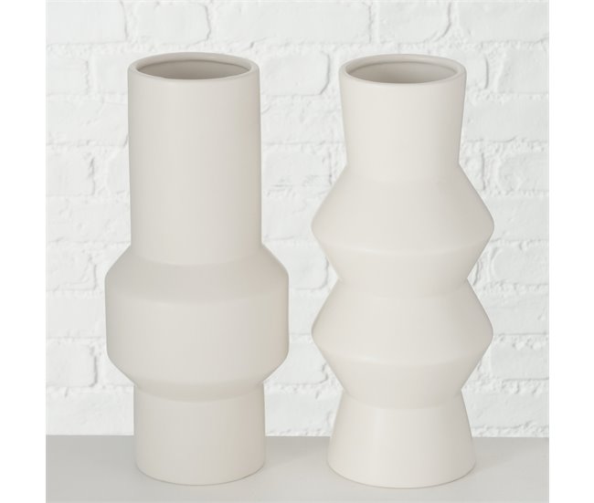 Jarrón decorativo SYBIL surtido 30cm marca BOLTZE  Blanco