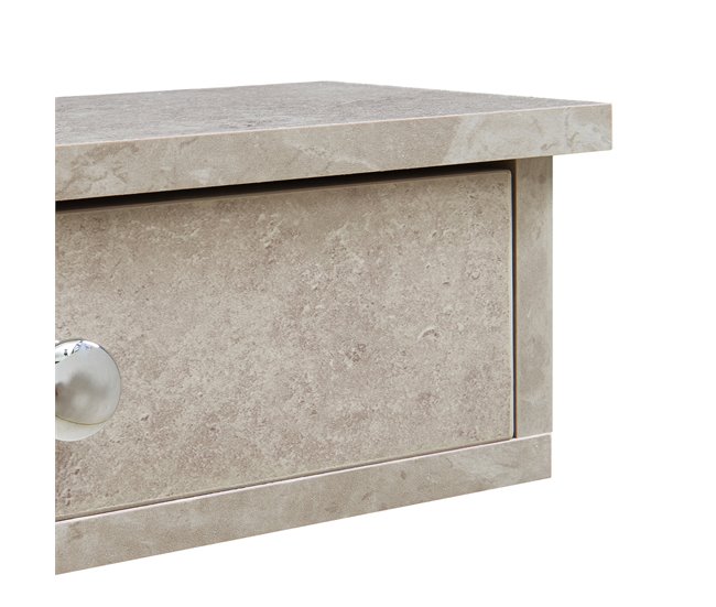 Estantería de pared con 2 cajones Geeste MDF 60 Blanco