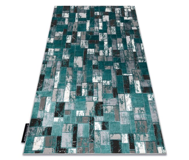 Alfombra DE LUXE moderna 6768 Geométrico - Structural 180x270 Verde