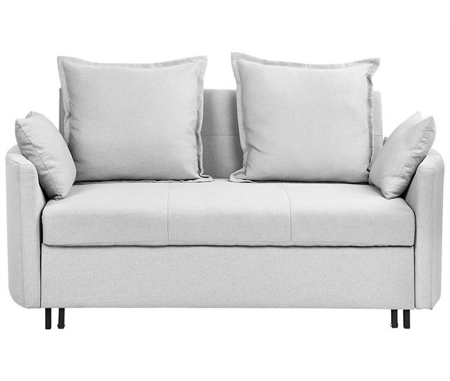 Beliani Sofá cama Poliéster HOVIN Beige
