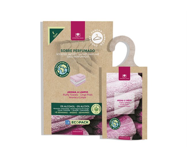 Ambientador textil aroma LIMPIO 7gr Rosa
