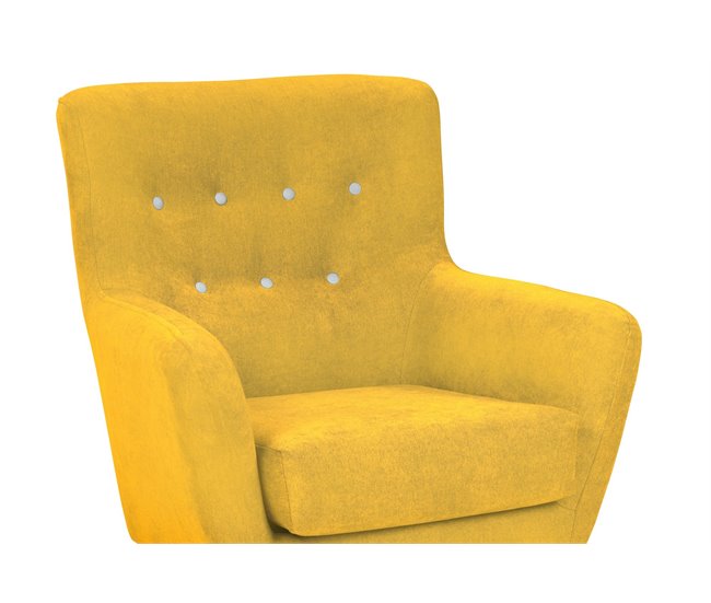 Sillón de tela KISS Amarillo