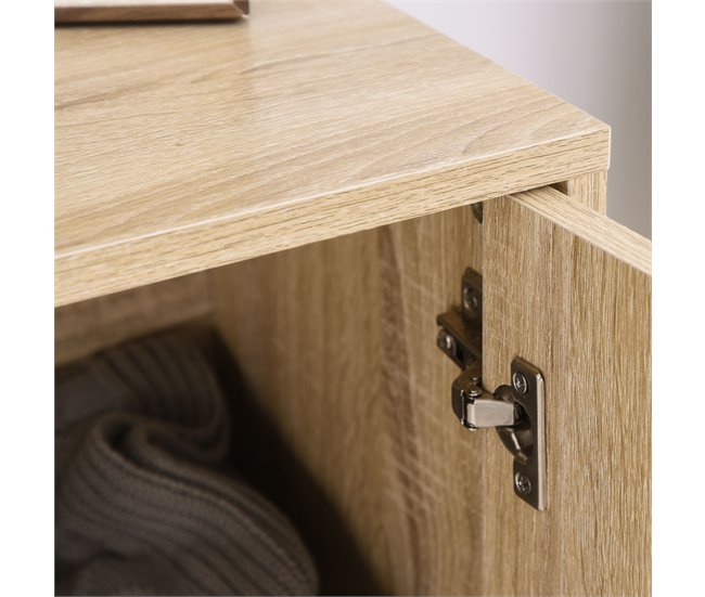 Aparador de Cocina Melamina de Madera, MDF, Metal HOMCOM Marron