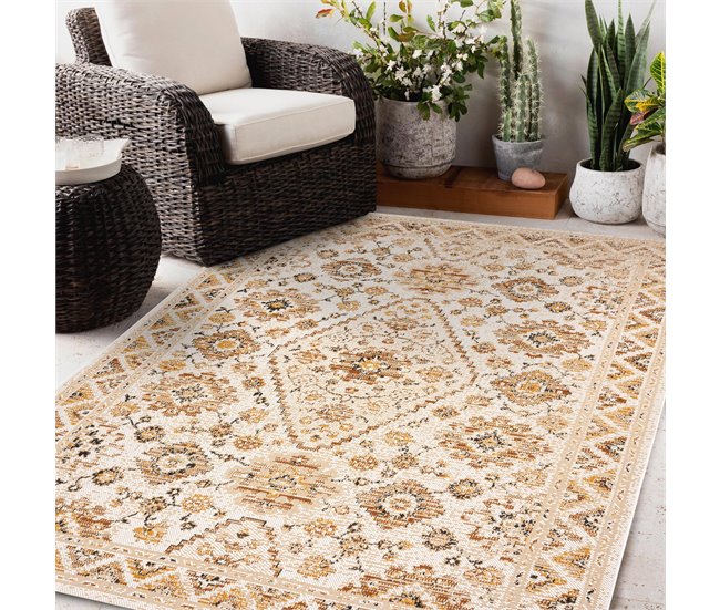 Alfombra COLOR 19521260 SISAL ornamento 120x170 Amarillo