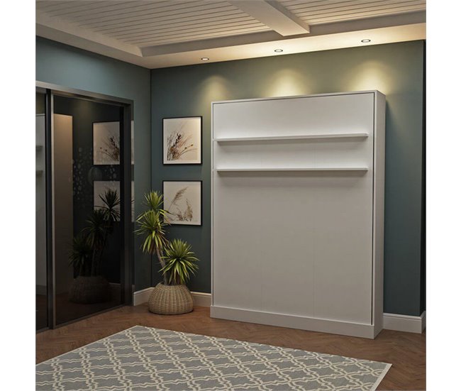 Cama abatible vertical Blanco