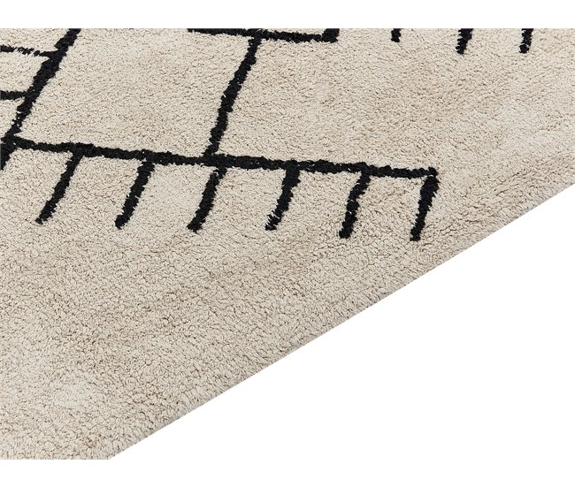 Beliani Alfombra de pelo corto ERLER 160x230 Beige