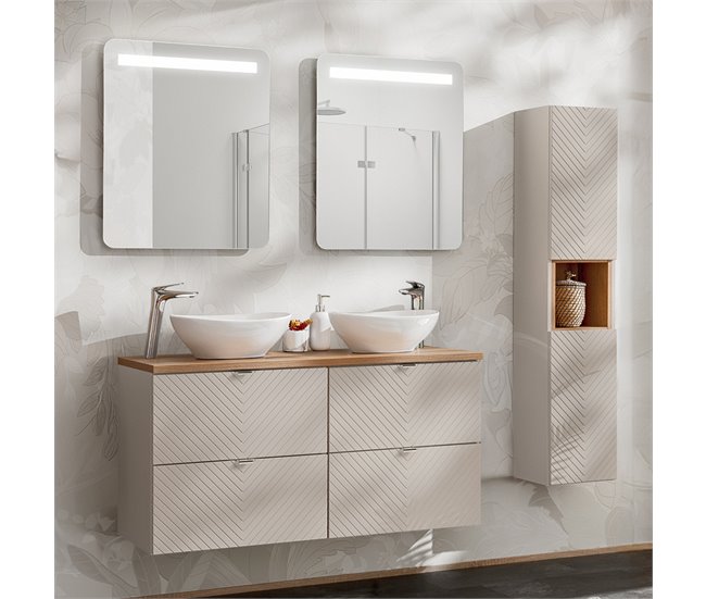 Mueble bajo lavabo encimera Manoa 120 Beige