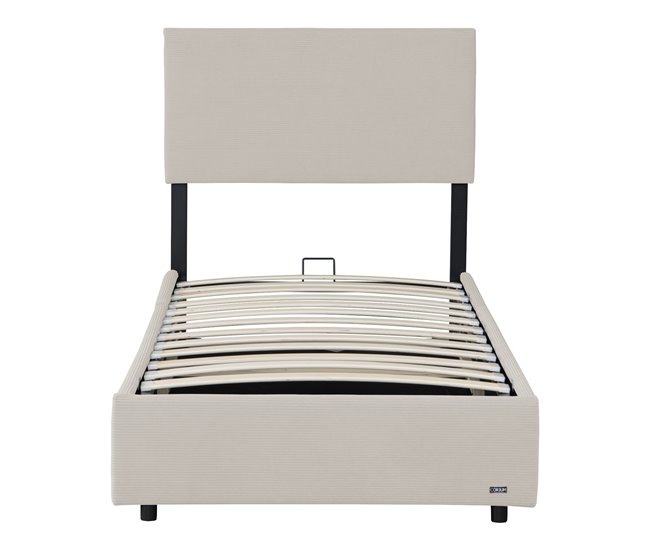Cama tapizada Juva con somier abatible 