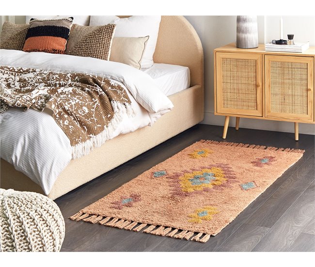 Beliani De pelo corto IGDIR 80x150 Naranja