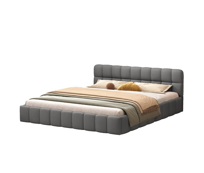 Marco de la cama 200x140 Gris