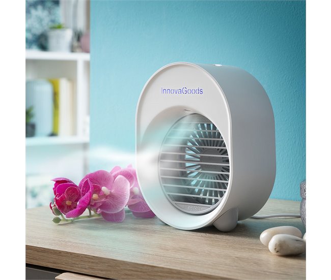 Mini Climatizador Humidificador por Ultrasonidos con LED humidificador mini Blanco